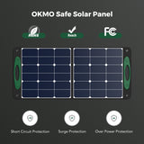 OKMO OS100 Portable Solar Panel G1000/G2000 Portable Power Station Foldable Solar Charger