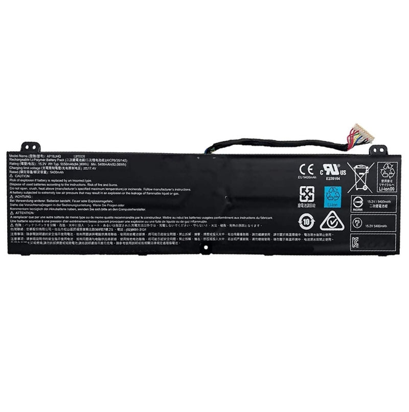 Batterie AP18JHQ 15,2V/84,36Wh Pour Acer Predator Triton 500 Et ConceptD 7 - Remplacement Neuf, Compatible - 6