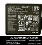 Genuine 68w usb c charger Asus AD10820 AD2190520