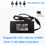 Genuine 230w power cord charger liteon PA-1231-16A pa-1231-26 4.5phi