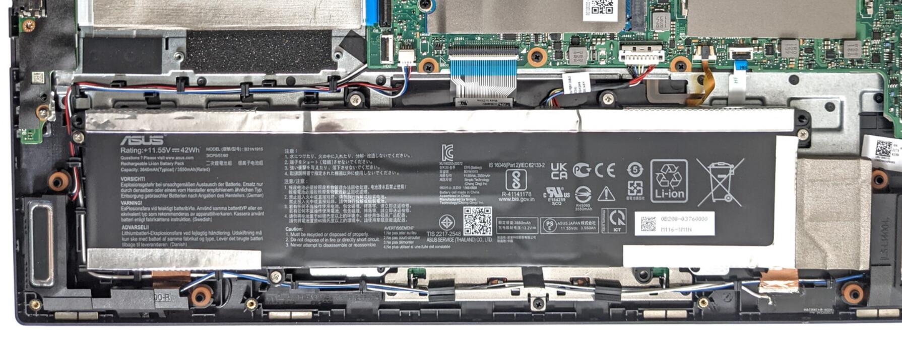 Notebook Battery Asus ExpertBook B1 B1500 b1500ceae b1500cepe 42wh