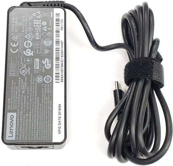Genuine 45w type-c ac adapter for lenovo ideapad 3 cb 14apo6 82my adapter charger
