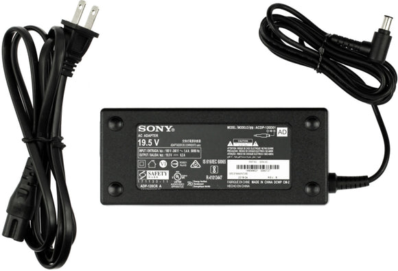 Genuine 120w Sony charger for Sony 1-493-490-21 149349021 19.5V 6.2A 2 prong AC adapter power supply
