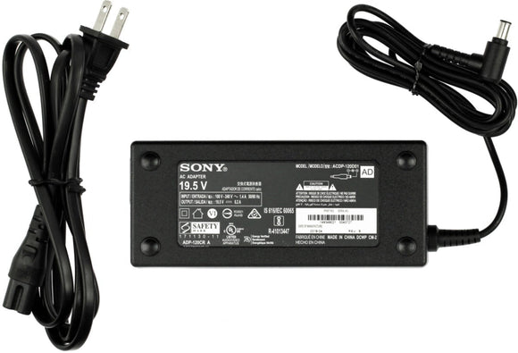 Genuine 120w Sony charger for Sony KD-49X750F 49X750F 19.5V 6.2A 2 prong AC adapter power supply