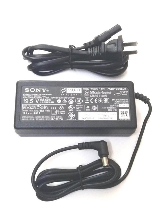 Genuine Max 60W Sony charger for Sony ACDP-060S03 ACDP060S03 19.5V 3.05a 2 prong AC adapter power supply