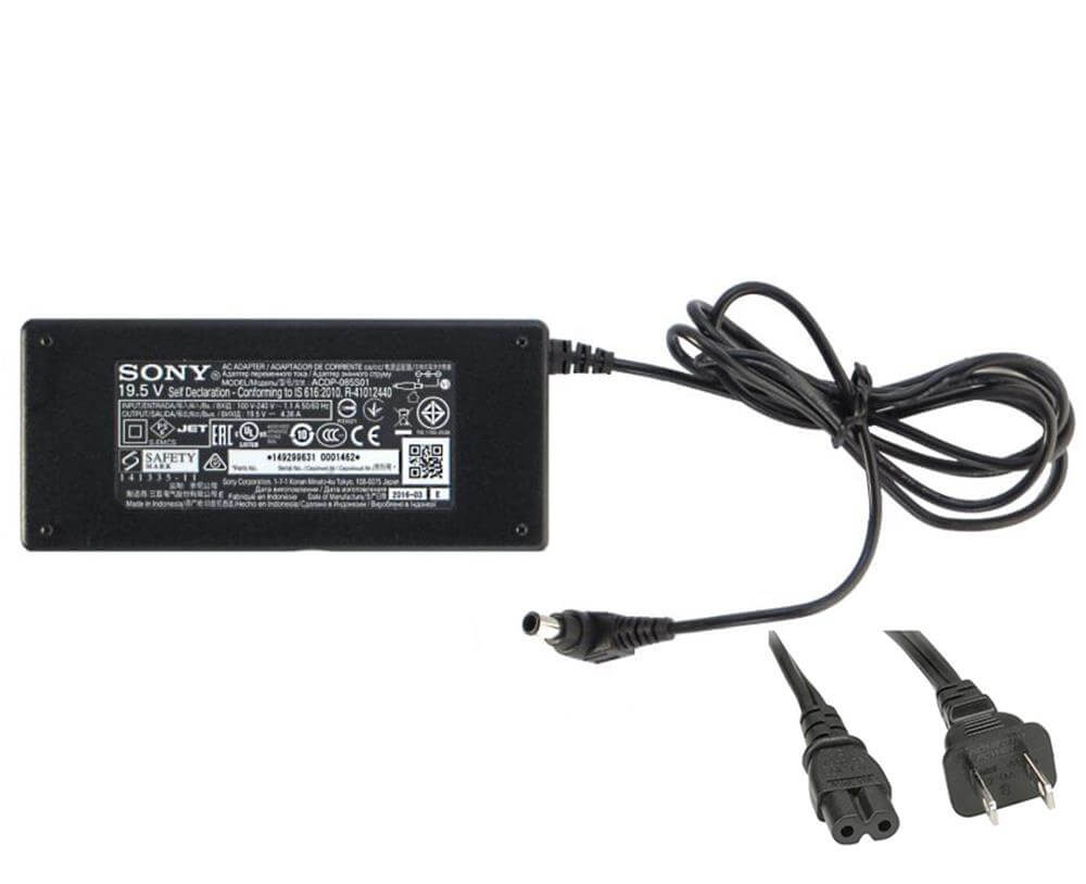 Genuine Max 85w Sony charger for Sony R4 W600B LED HDTV 19.5V 4.35a 4 ...